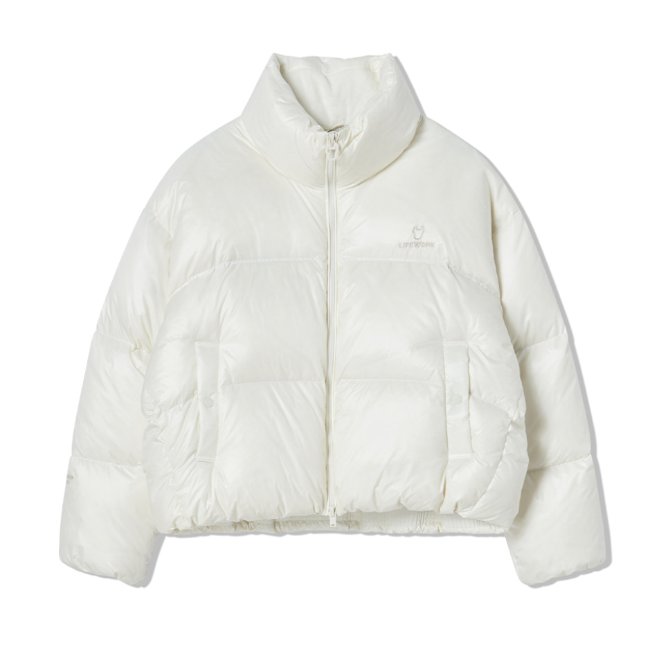 韓國 Lifework Women's Soft Air High Neck Short Down Jumper【SC082】