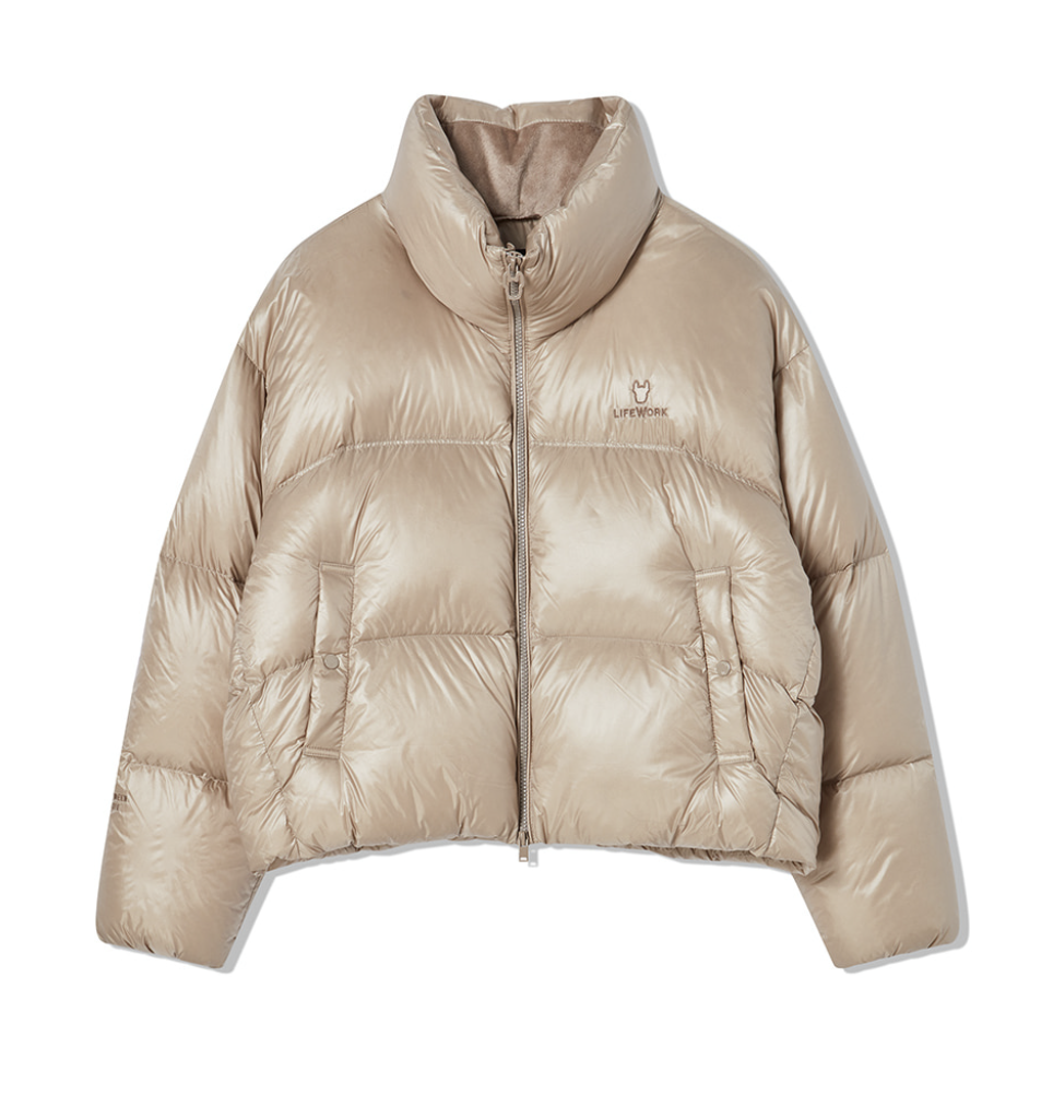 韓國 Lifework Women's Soft Air High Neck Short Down Jumper【SC082】