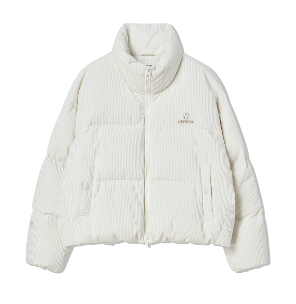 韓國 Lifework Women's Soft Air High Neck Short Down Jumper【SC082】