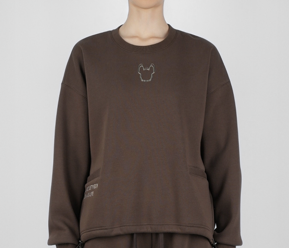 韓國 Lifework Women's Lite Bonding Hidden Pocket Sweatshirt【SC090】