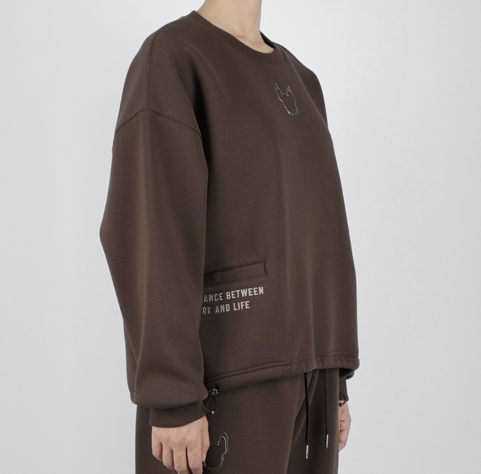 韓國 Lifework Women's Lite Bonding Hidden Pocket Sweatshirt【SC090】