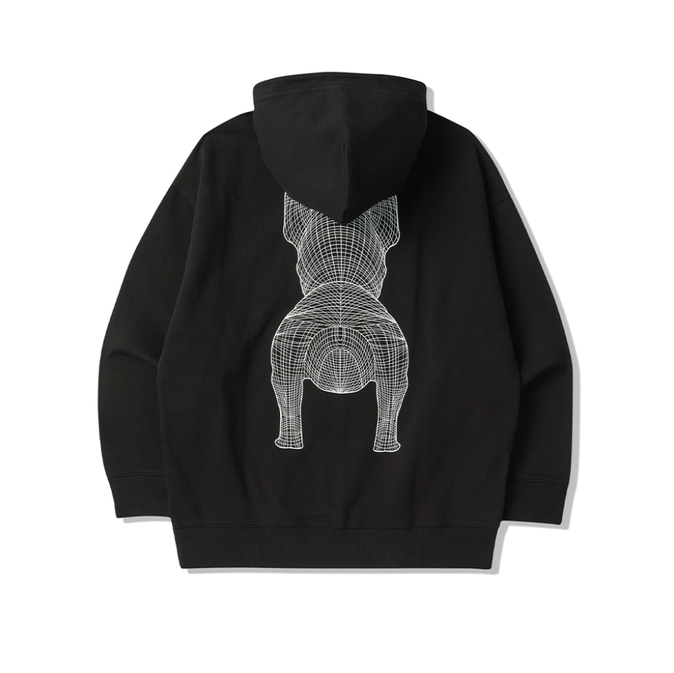 韓國 Lifework Big Radog Printed Hoodie【SC091】