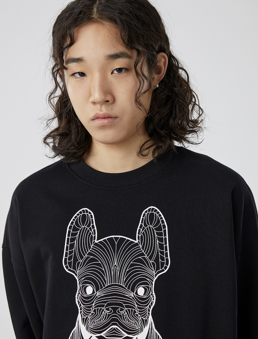 韓國 Lifework Signature Big Radog Printing Sweatshirt【SC092】