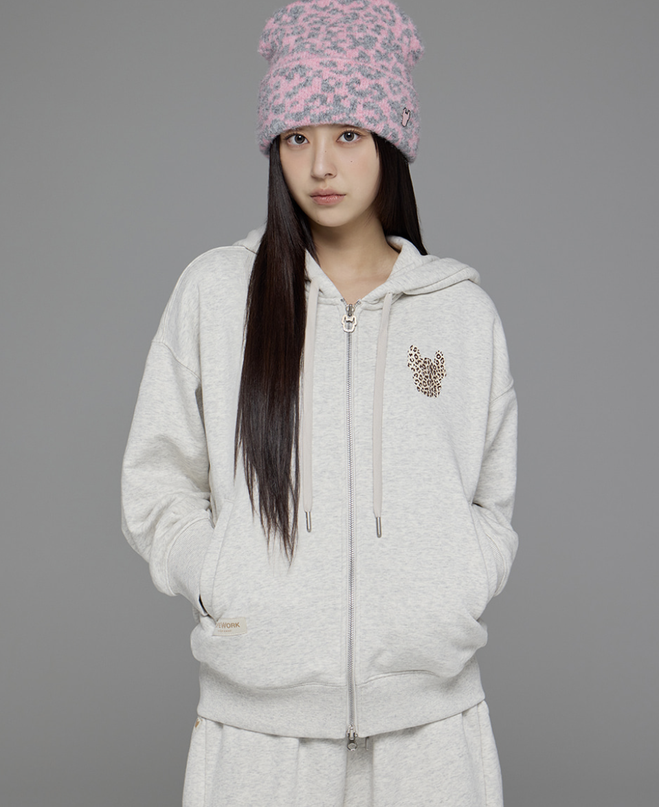 韓國 Lifework Women's Basic Hopi Radok Hooded Zip-Up【SC093】