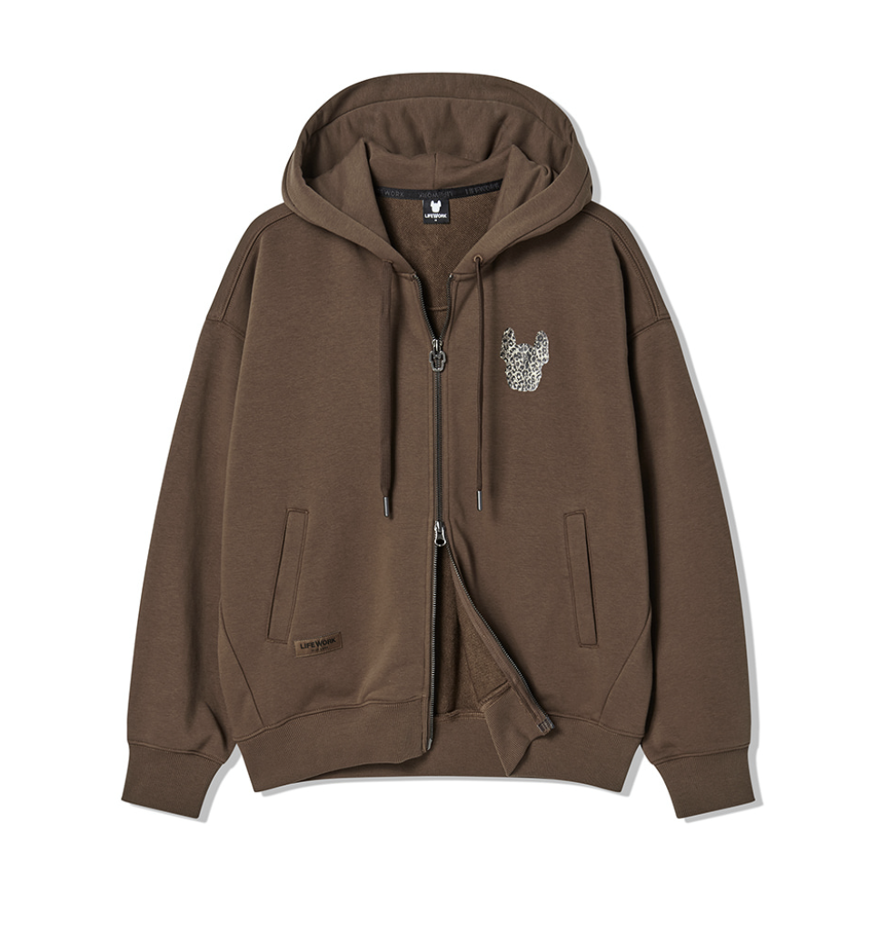 韓國 Lifework Women's Basic Hopi Radok Hooded Zip-Up【SC093】