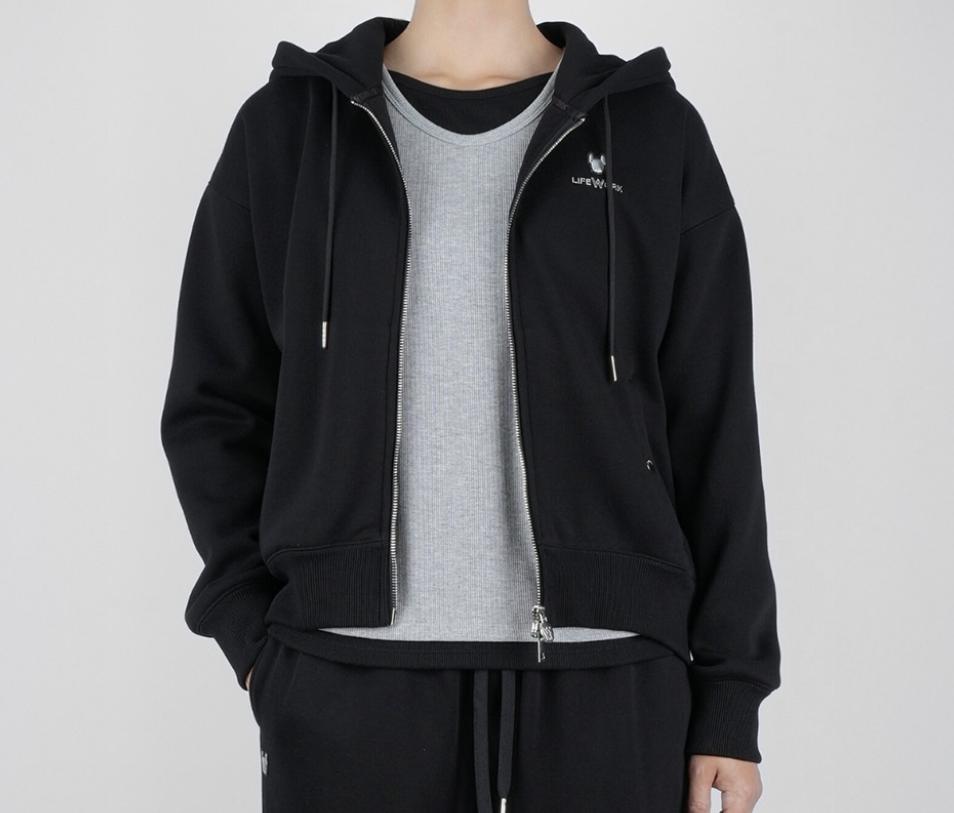 韓國 Lifework Women's Lite Bonding Hooded Zip-Up【SC096】