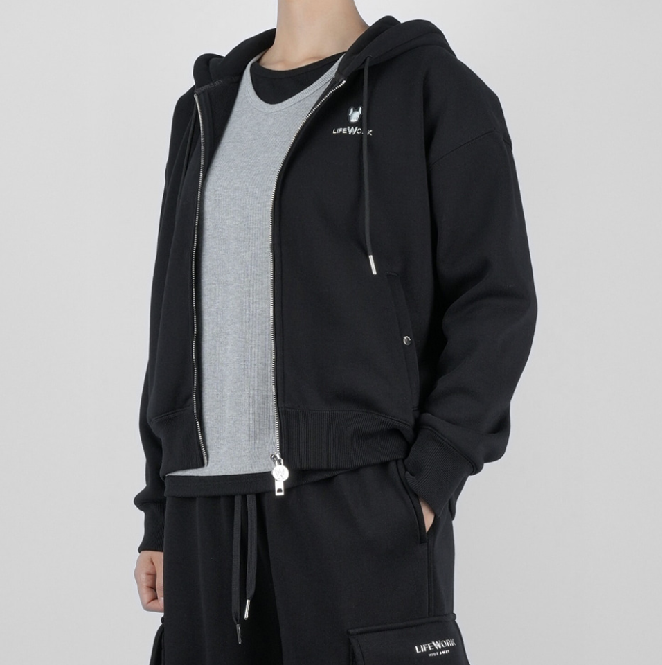 韓國 Lifework Women's Lite Bonding Hooded Zip-Up【SC096】