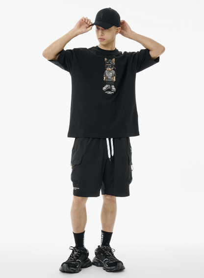 韓國 Lifework Snap Hipdog Short Sleeve T-Shirt【SC100】