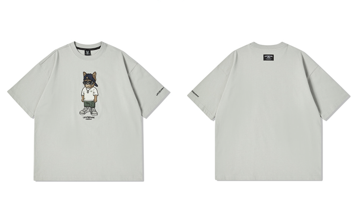 韓國 Lifework Snap Hipdog Short Sleeve T-Shirt【SC100】