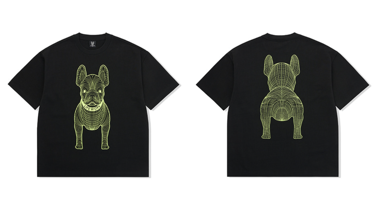 韓國 Lifework Big Radog short-sleeved T-Shirt【SC104】