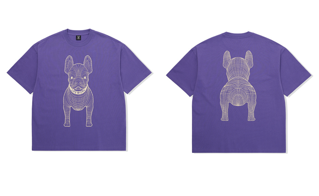 韓國 Lifework Big Radog short-sleeved T-Shirt【SC104】