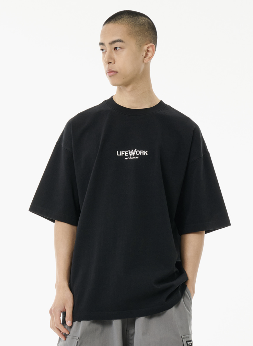 韓國 Lifework Basic Mini Logo Short Sleeve T-Shirt【SC106】