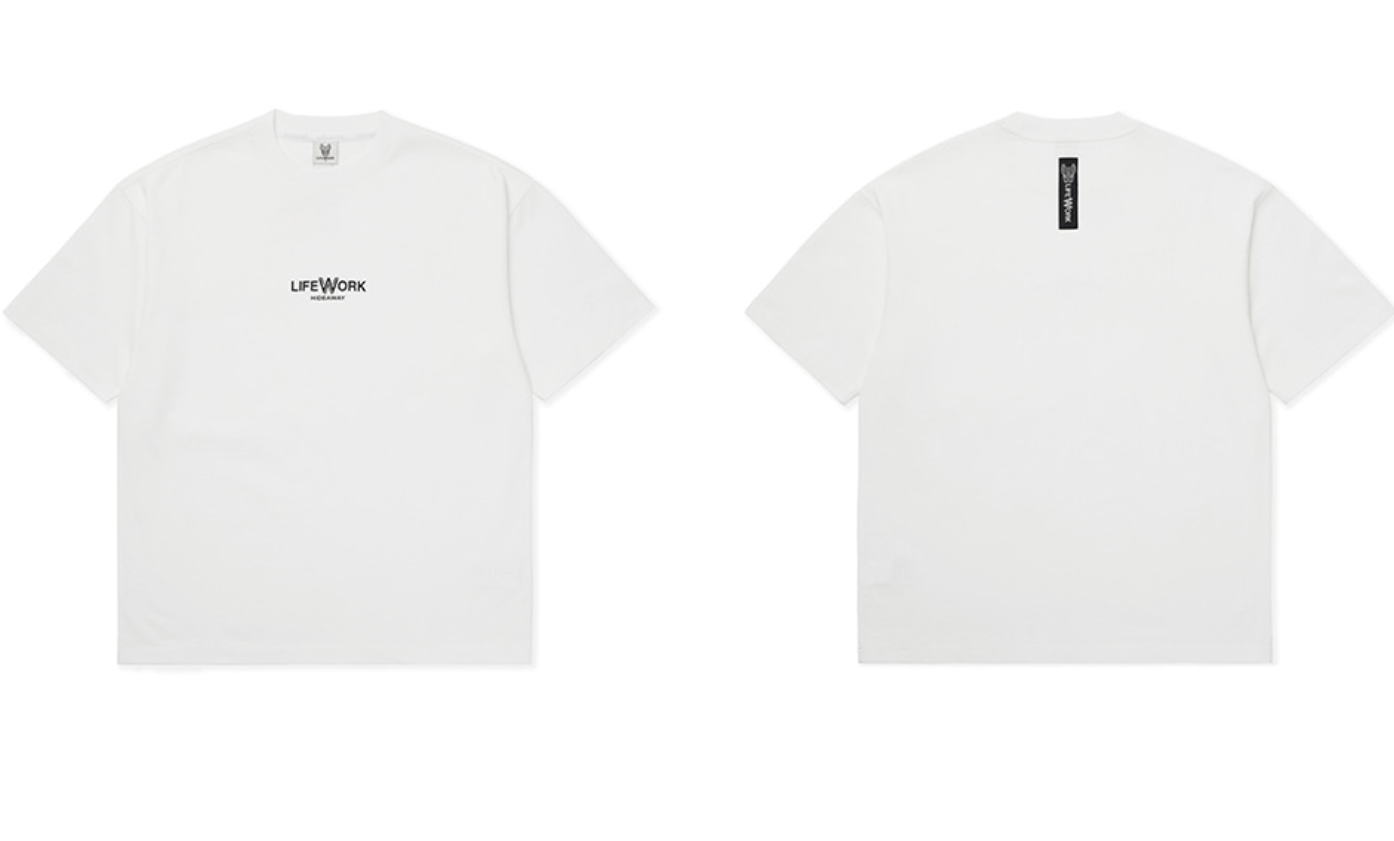 韓國 Lifework Basic Mini Logo Short Sleeve T-Shirt【SC106】