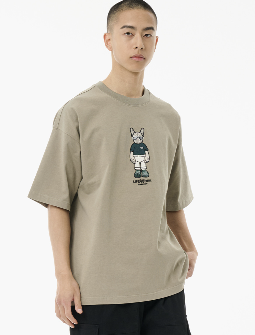 韓國 Lifework Figure short-sleeved T-Shirt【SC107】