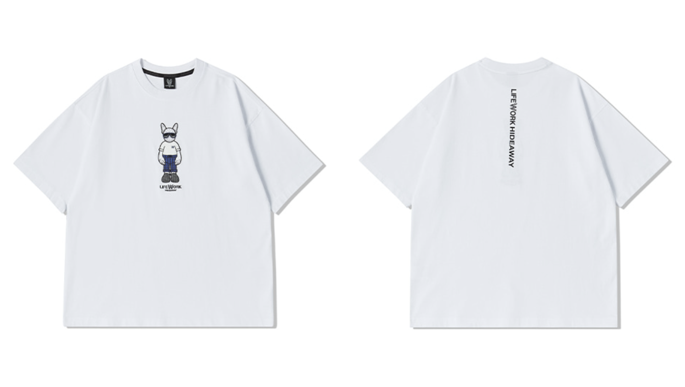 韓國 Lifework Figure short-sleeved T-Shirt【SC107】