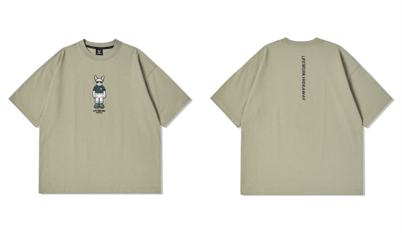 韓國 Lifework Figure short-sleeved T-Shirt【SC107】