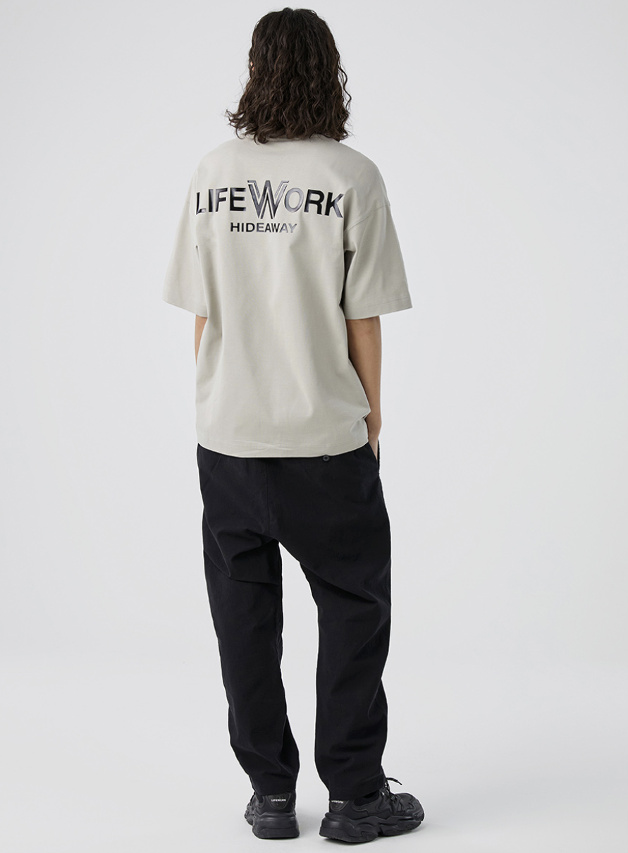 韓國 Lifework Supima Logo Short Sleeve T-Shirt【SC108】