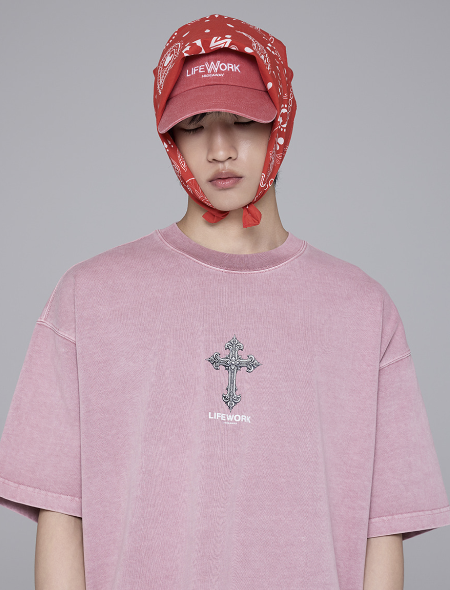 韓國 Lifework Garment Chrome Short Sleeve T-Shirt【SC109】