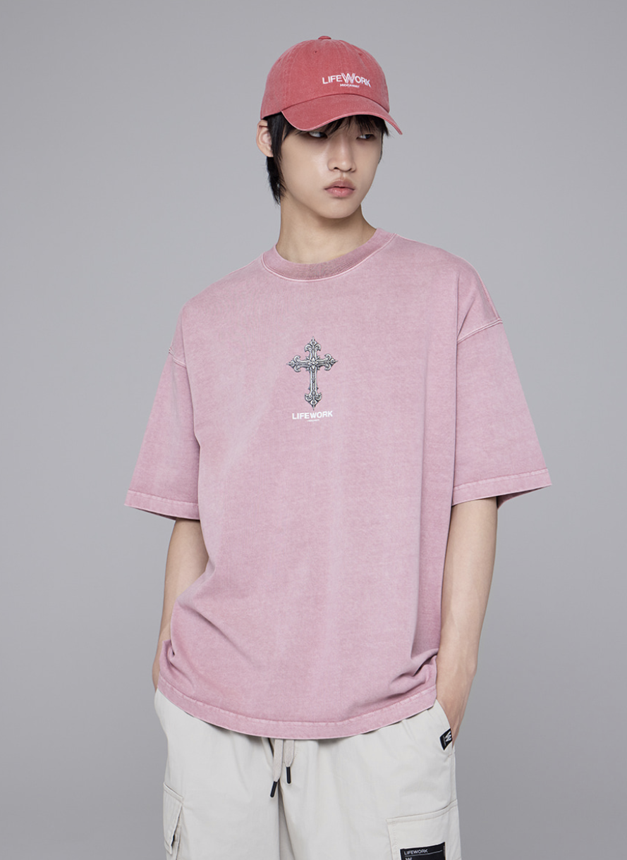 韓國 Lifework Garment Chrome Short Sleeve T-Shirt【SC109】