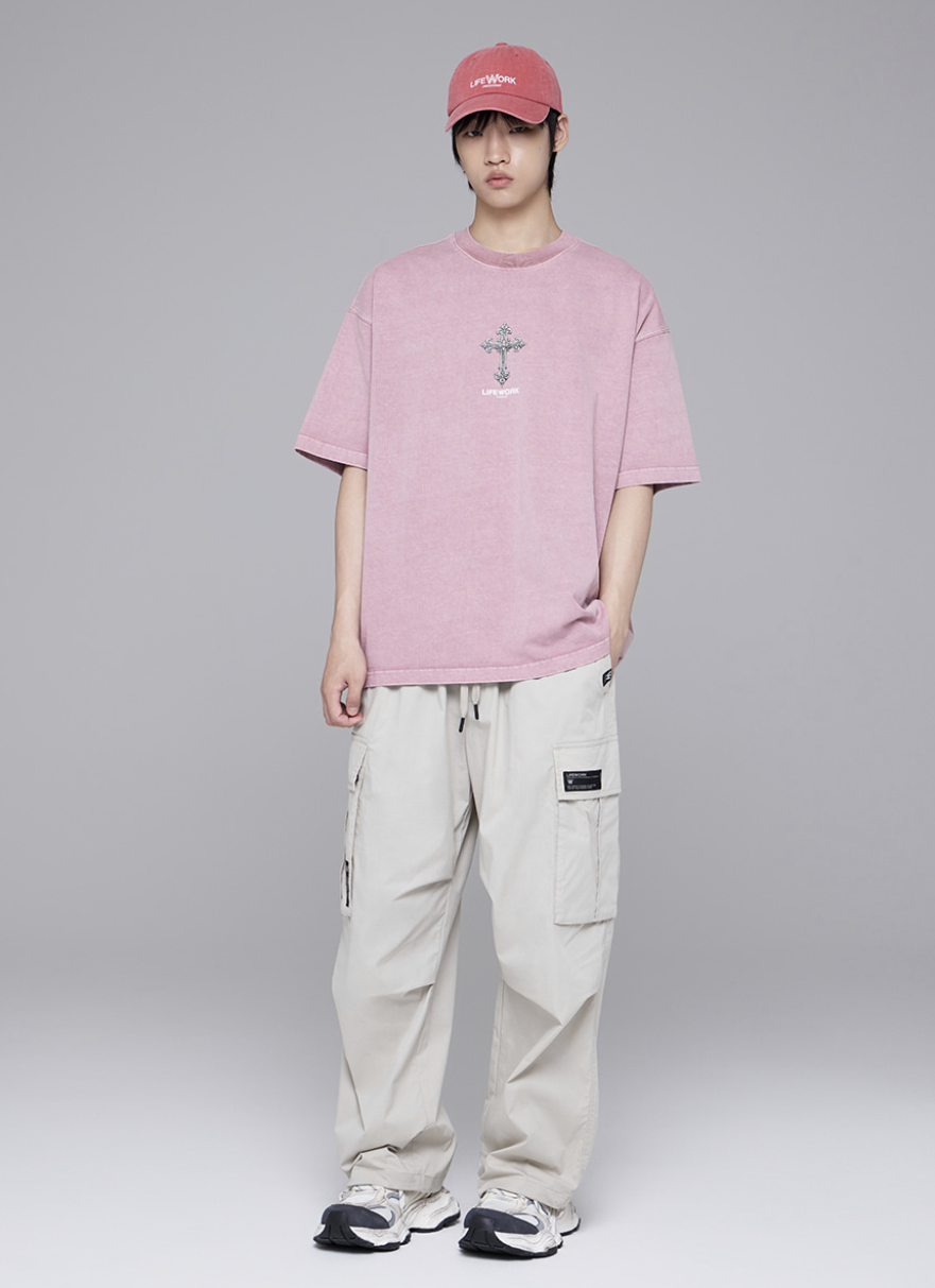 韓國 Lifework Garment Chrome Short Sleeve T-Shirt【SC109】