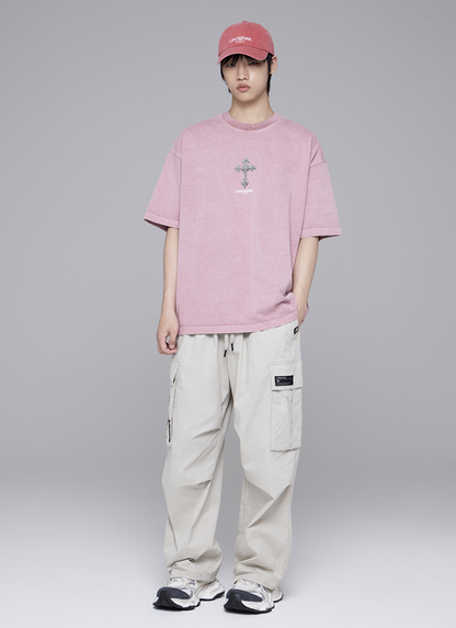 韓國 Lifework Garment Chrome Short Sleeve T-Shirt【SC109】