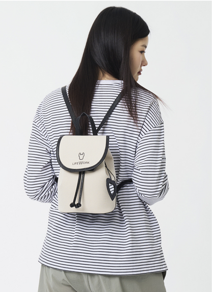 韓國 Lifework Radoc Love Charm Oxford Mini Backpack【SC115】