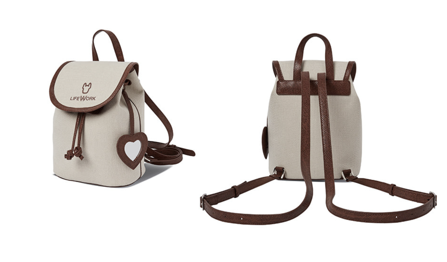 韓國 Lifework Radoc Love Charm Oxford Mini Backpack【SC115】