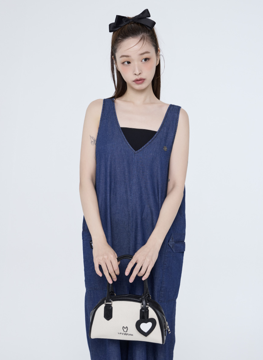 韓國 Lifework Women's Radok Love Charm Oxford Tote Bag【SC116】