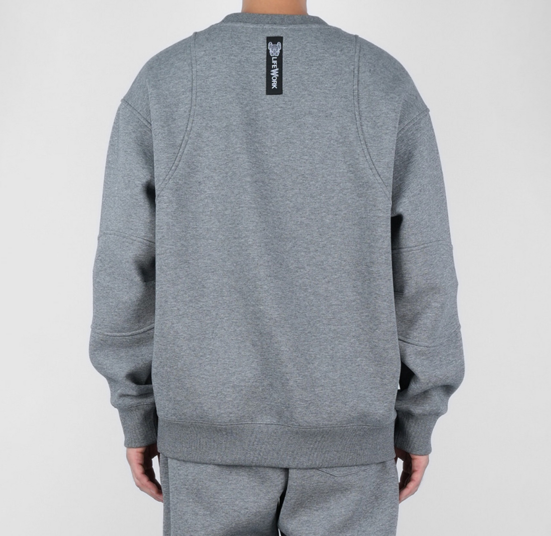 韓國 Lifework Lite Bonding Cut Pocket Sweatshirt【SC086】