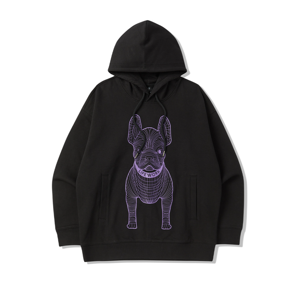 韓國 Lifework Big Radog Printed Hoodie【SC091】