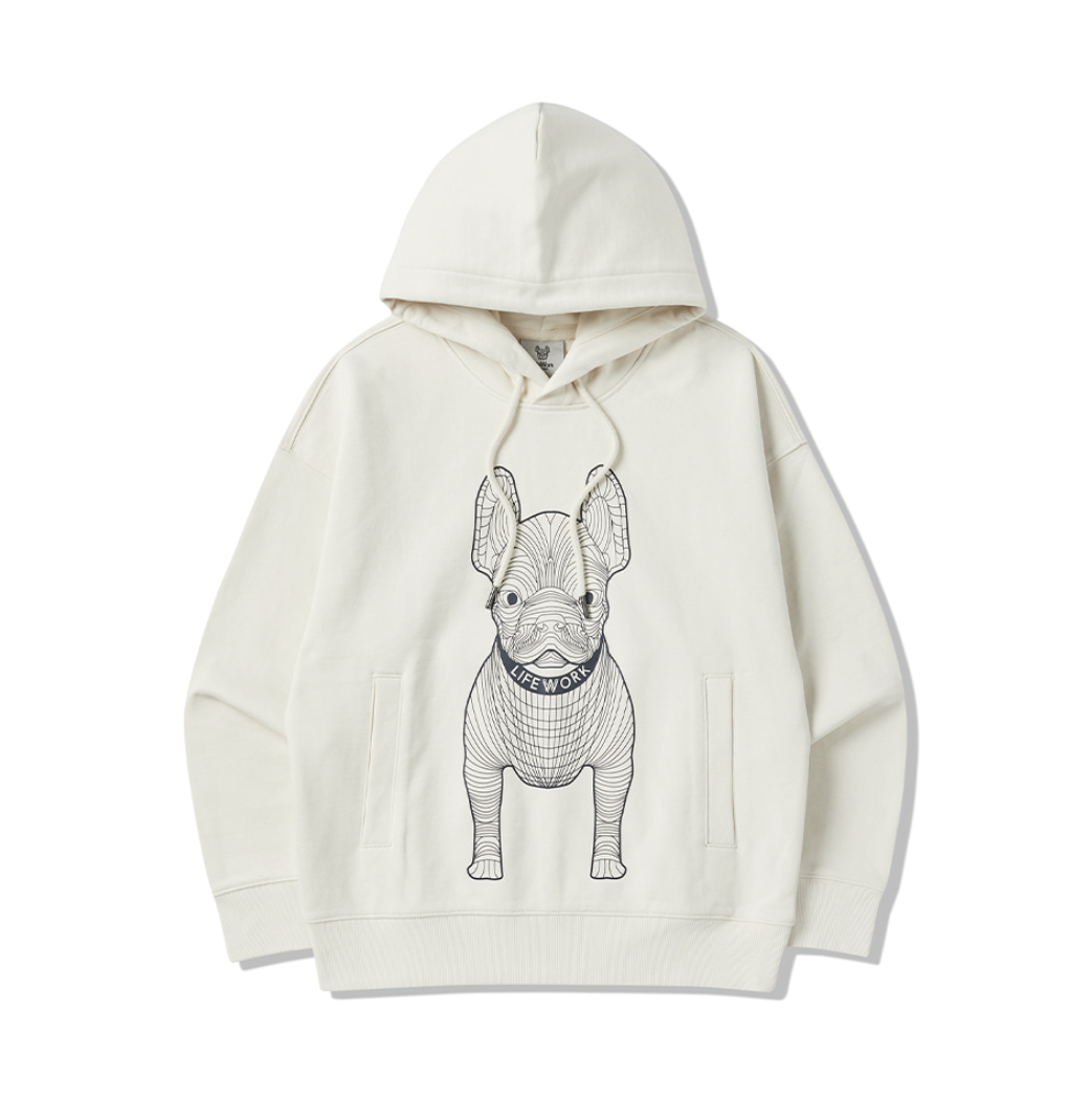 韓國 Lifework Big Radog Printed Hoodie【SC091】