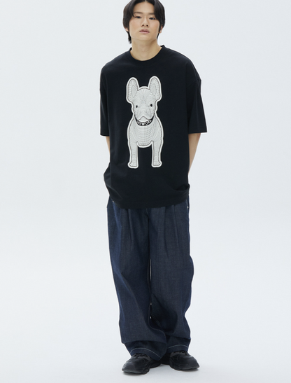 韓國 Lifework Public Silk Radok Print Short Sleeve T-Shirt【SC134】