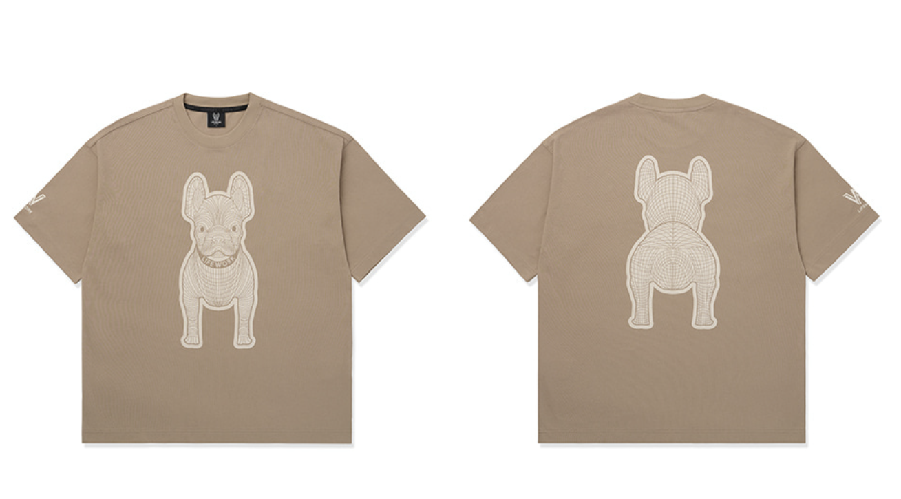 韓國 Lifework Public Silk Radok Print Short Sleeve T-Shirt【SC134】