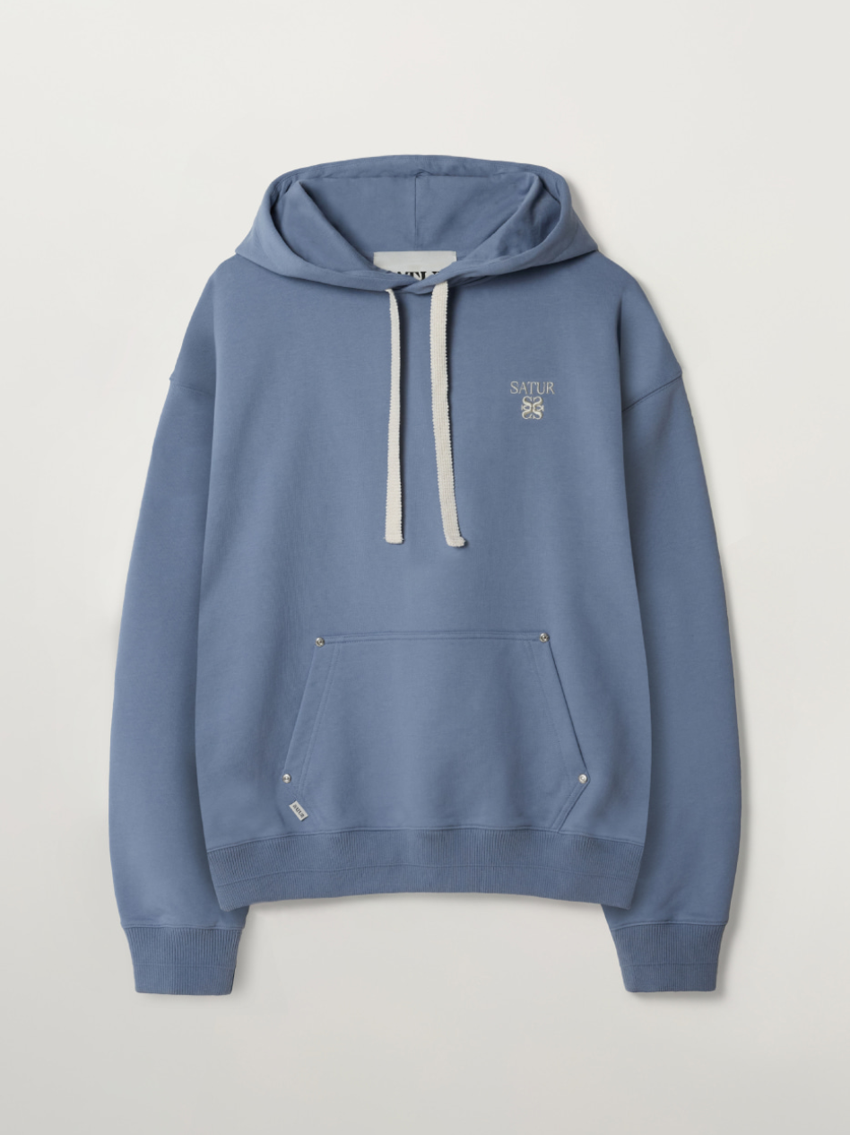 韓國 Satur Lauren Small Logo Rivet Hoodie【SR260】