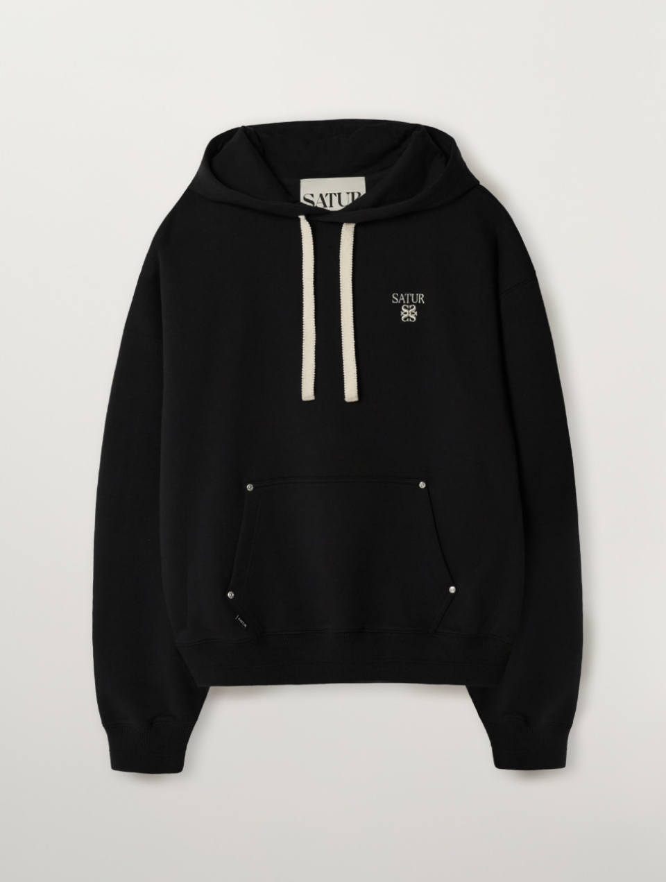 韓國 Satur Lauren Small Logo Rivet Hoodie【SR260】