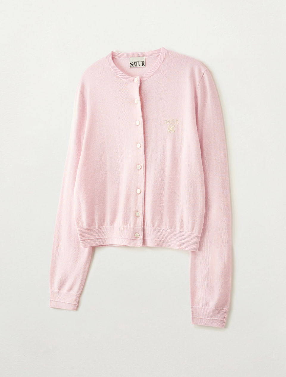 韓國 Satur Women's Lauren Basic Crewneck Fine Cardigan【SR263】