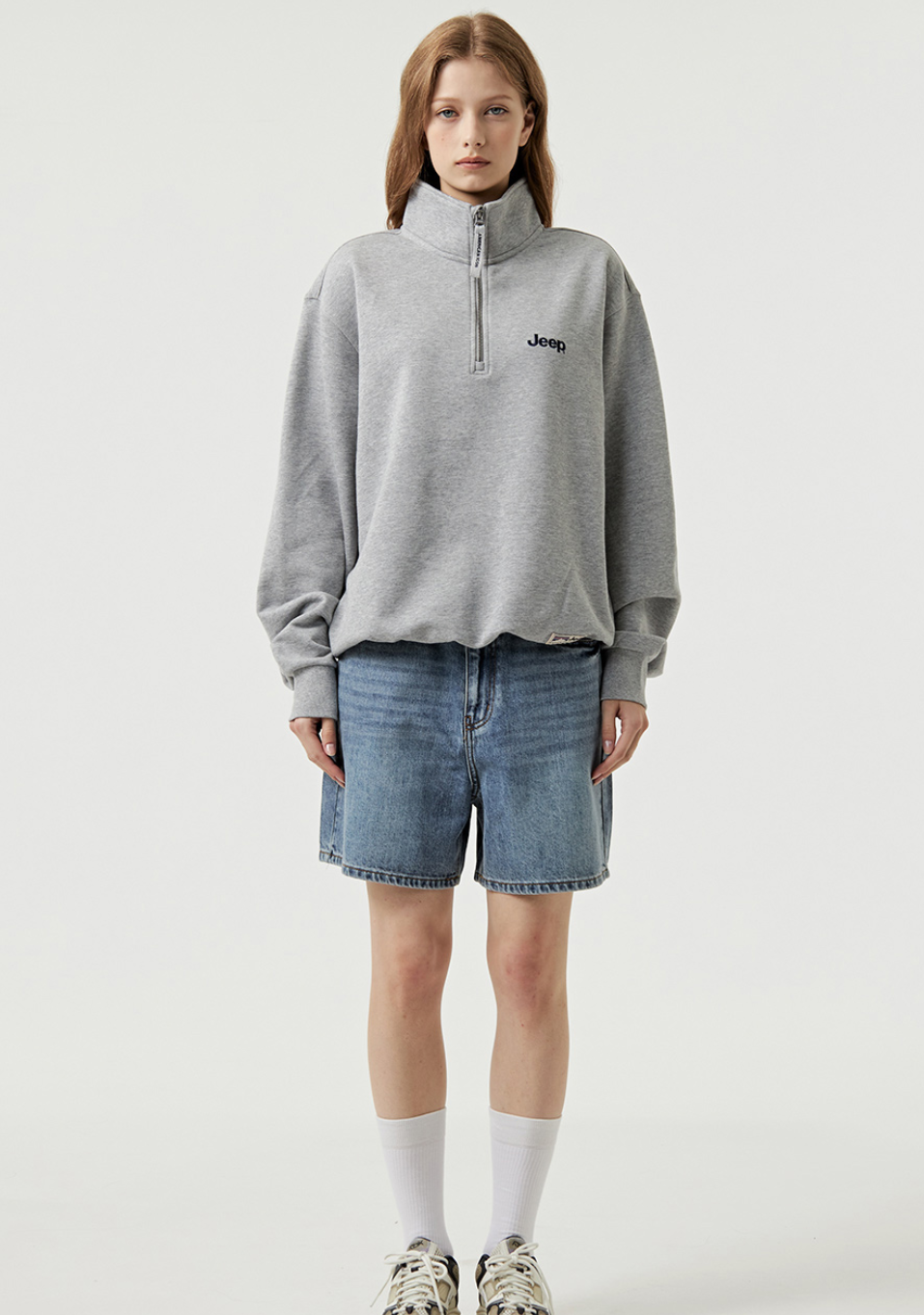 韓國 Jeep M Logo Half Zip Up【JP012】