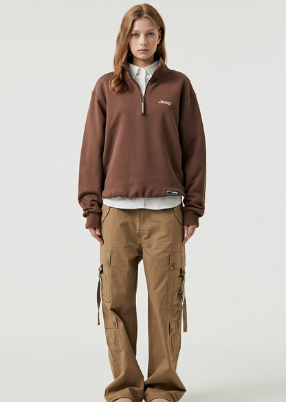 韓國 Jeep M Logo Half Zip Up【JP012】