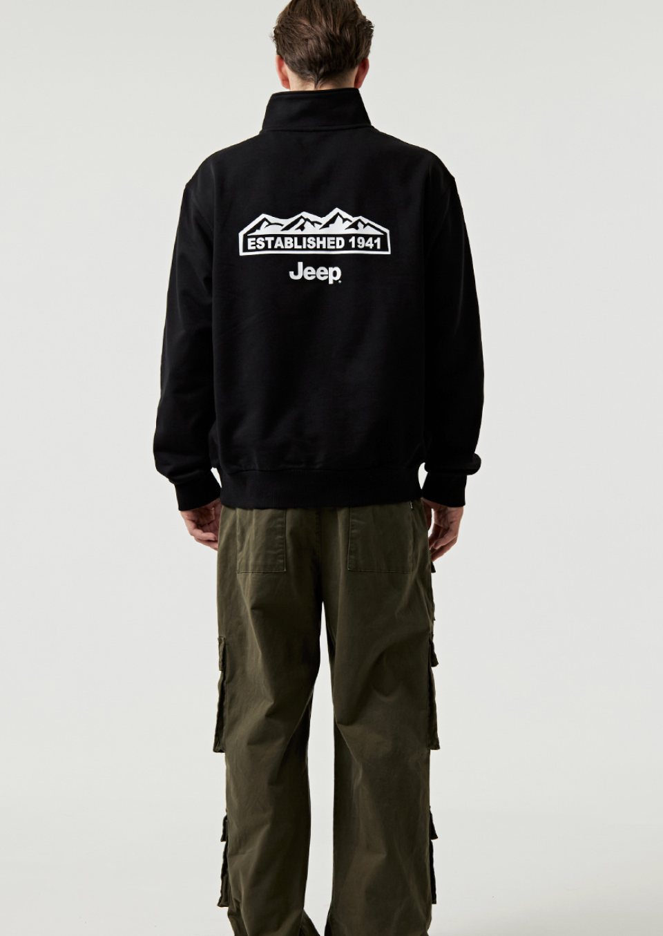 韓國 Jeep M Logo Half Zip Up【JP012】