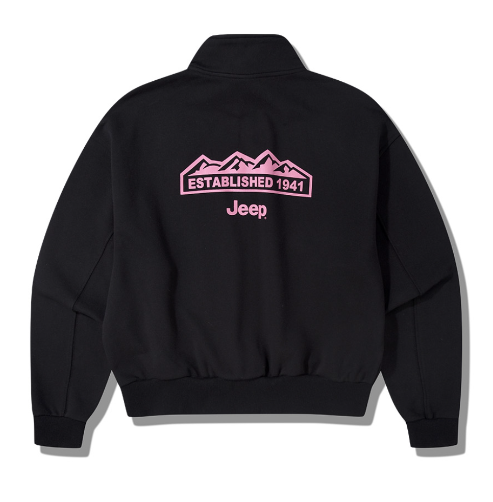 韓國 Jeep Women M Logo Half Zip Up【JP013】