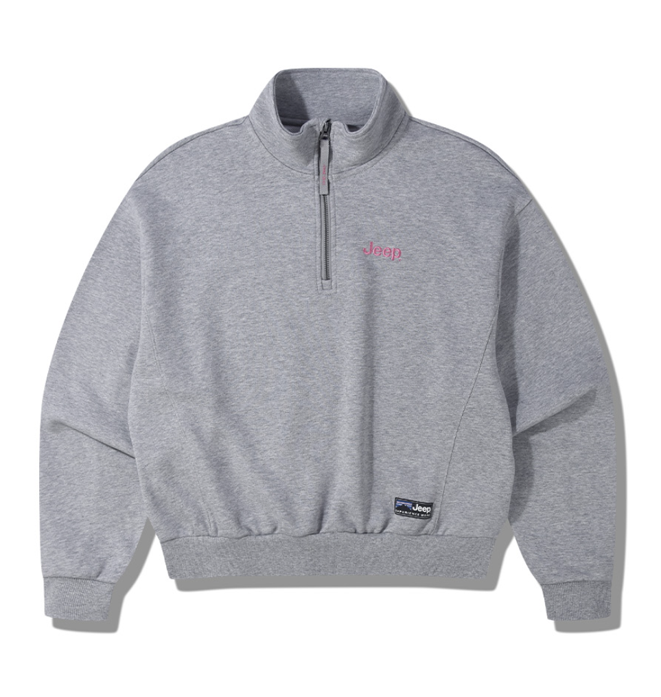 韓國 Jeep Women M Logo Half Zip Up【JP013】