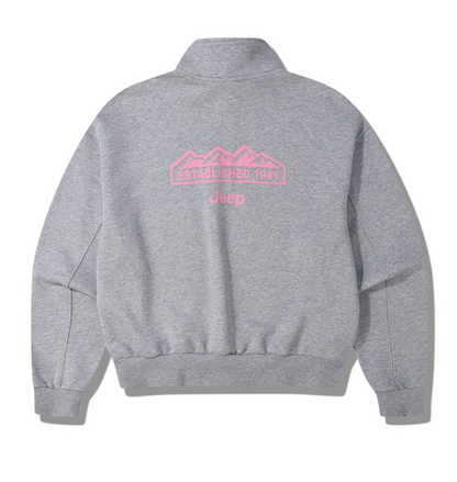 韓國 Jeep Women M Logo Half Zip Up【JP013】