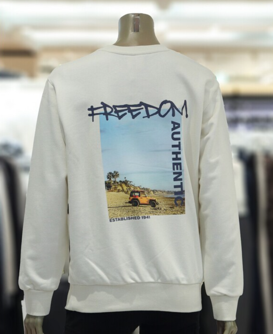韓國 Jeep Loose Fit Wappen Sweatshirt【JP014】