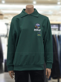 韓國 Jeep Jeep Loose Fit Wappen Decoration Collar Sweatshirt【JP023】