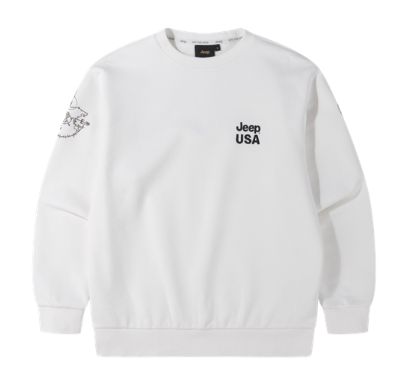 韓國 Jeep Loose Fit USA Sweatshirt【JP028】