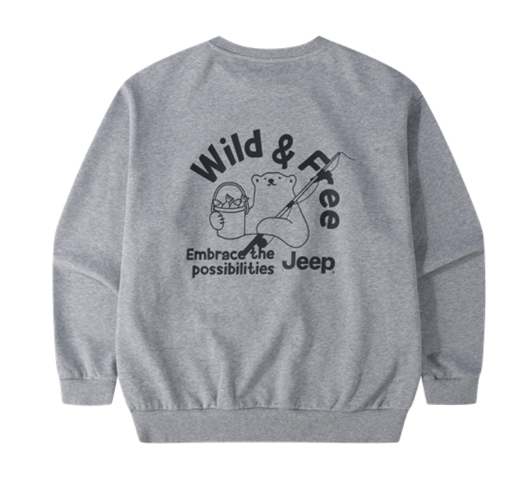 韓國 Jeep Wild Free Loose Sweatshirt【JP029】