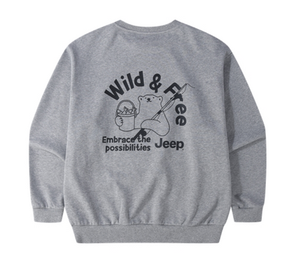韓國 Jeep Wild Free Loose Sweatshirt【JP029】