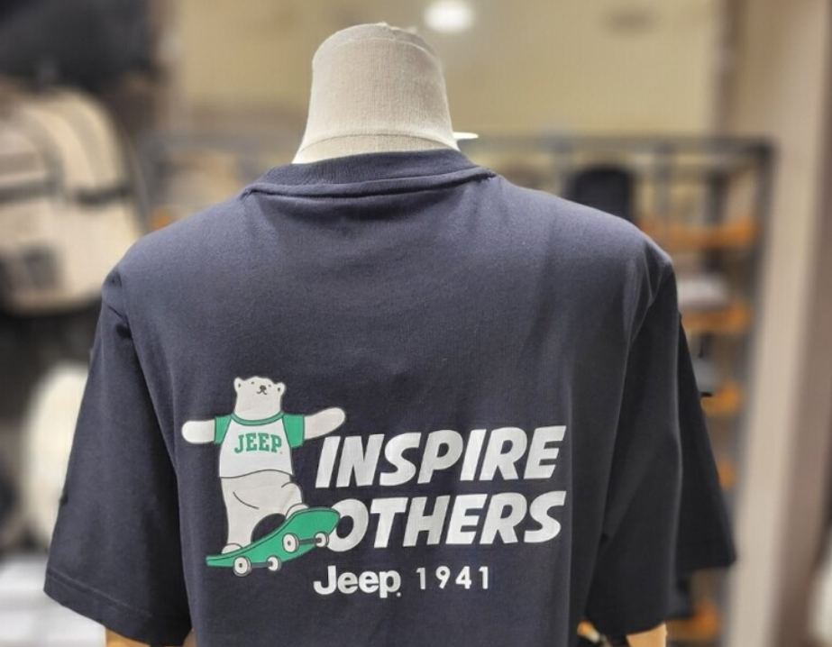 韓國 Jeep Bear Jeep Loose Fit Short Sleeve T-Shirt【JP035】