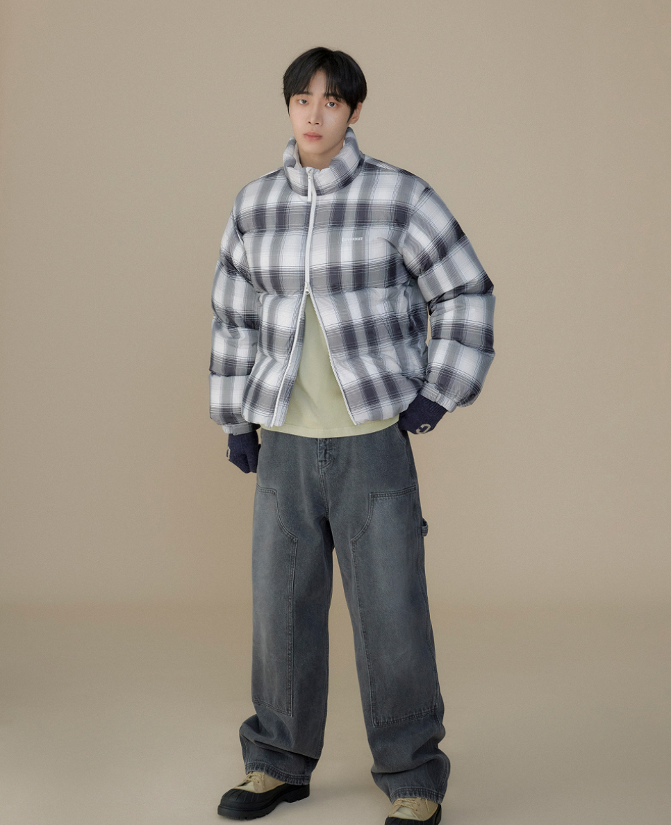 韓國 Covernat Civic Check RDS Short Puffer (鴨絨)【CO103】