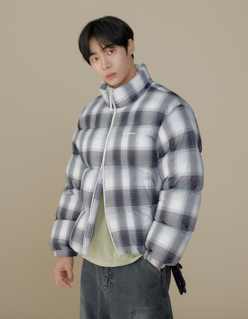 韓國 Covernat Civic Check RDS Short Puffer (鴨絨)【CO103】